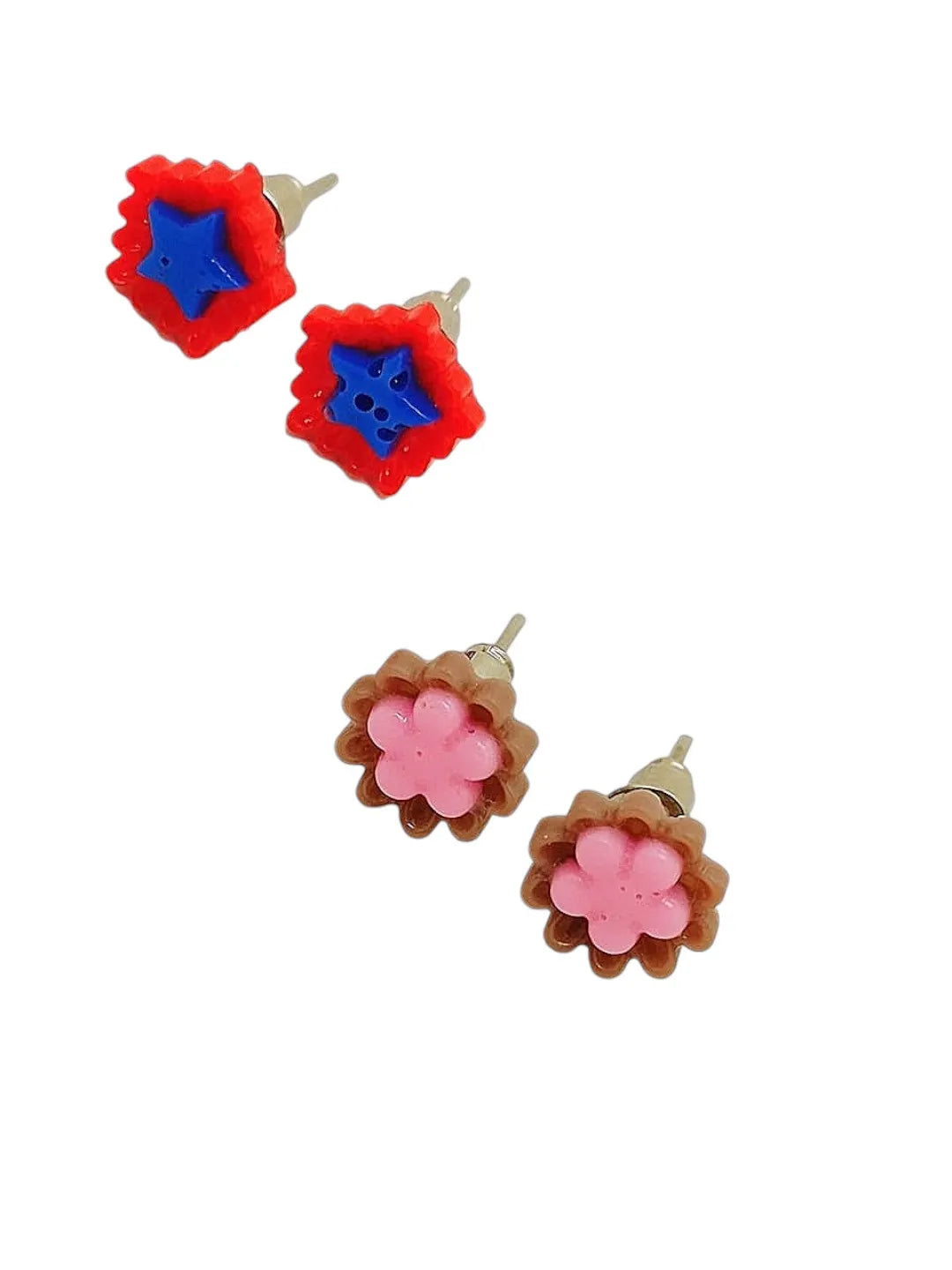 Set Of 10 Stud Earrings