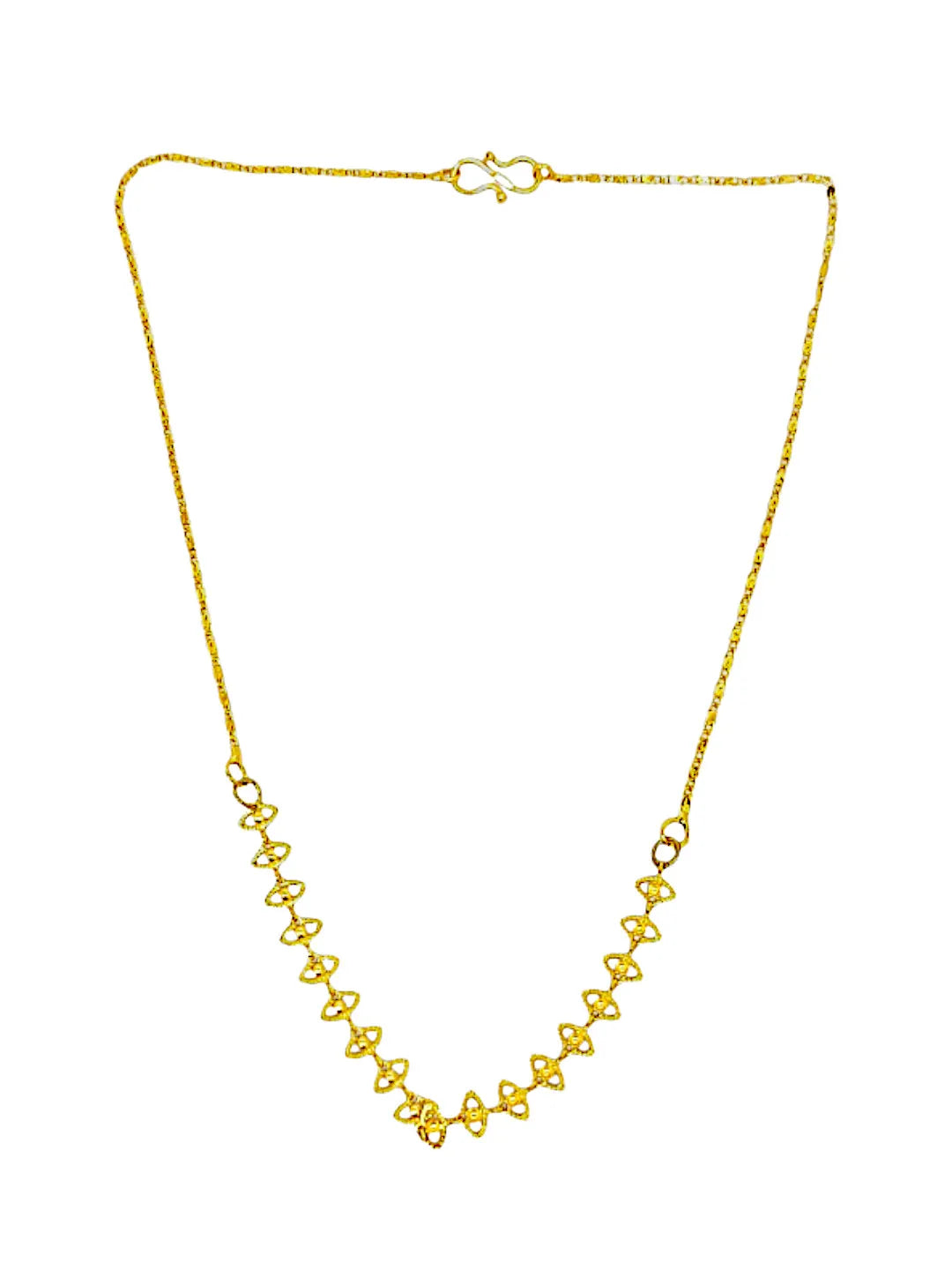 Set Of 4 Gold Plated Necklace