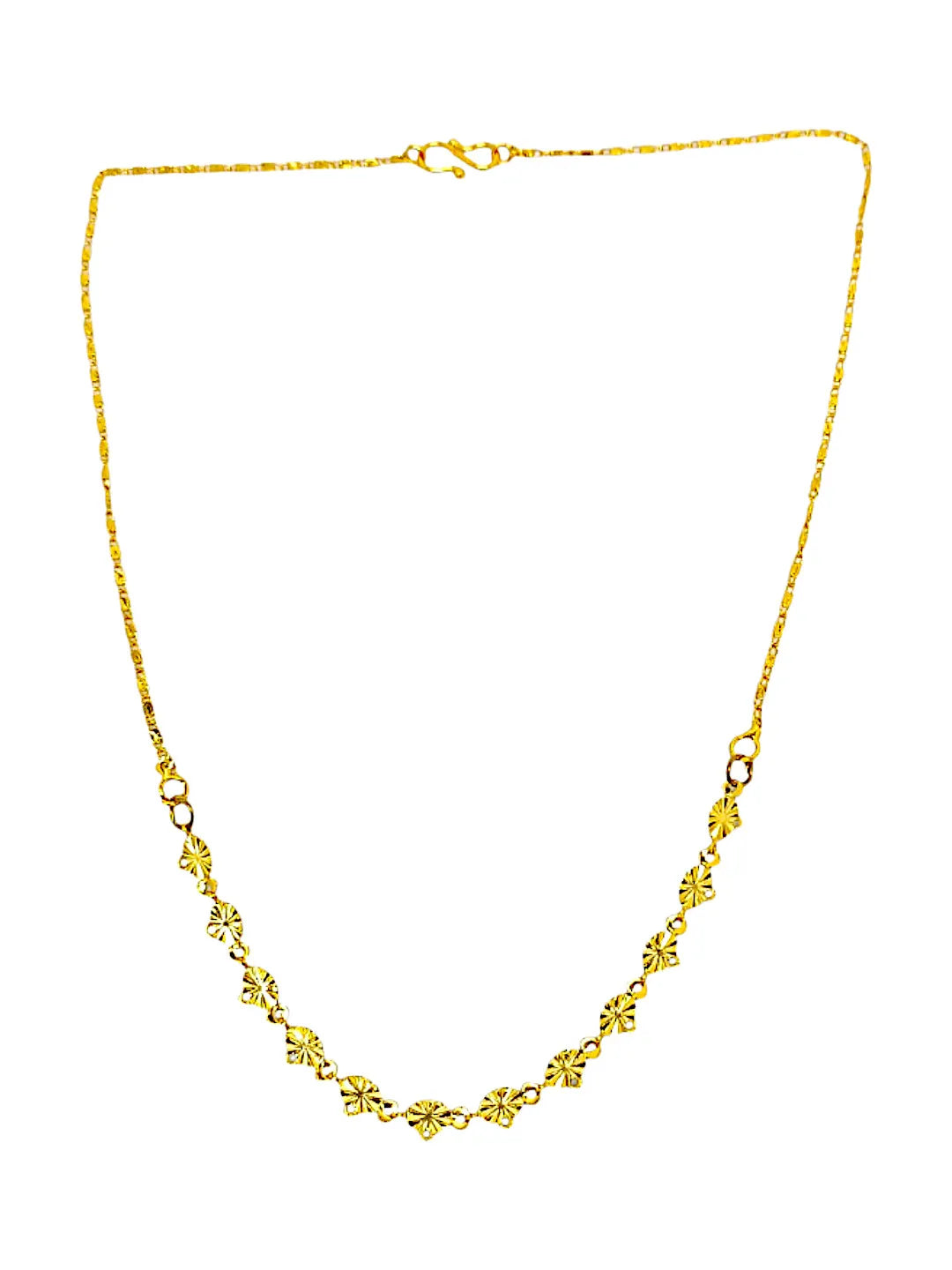 Set Of 4 Gold Plated Necklace