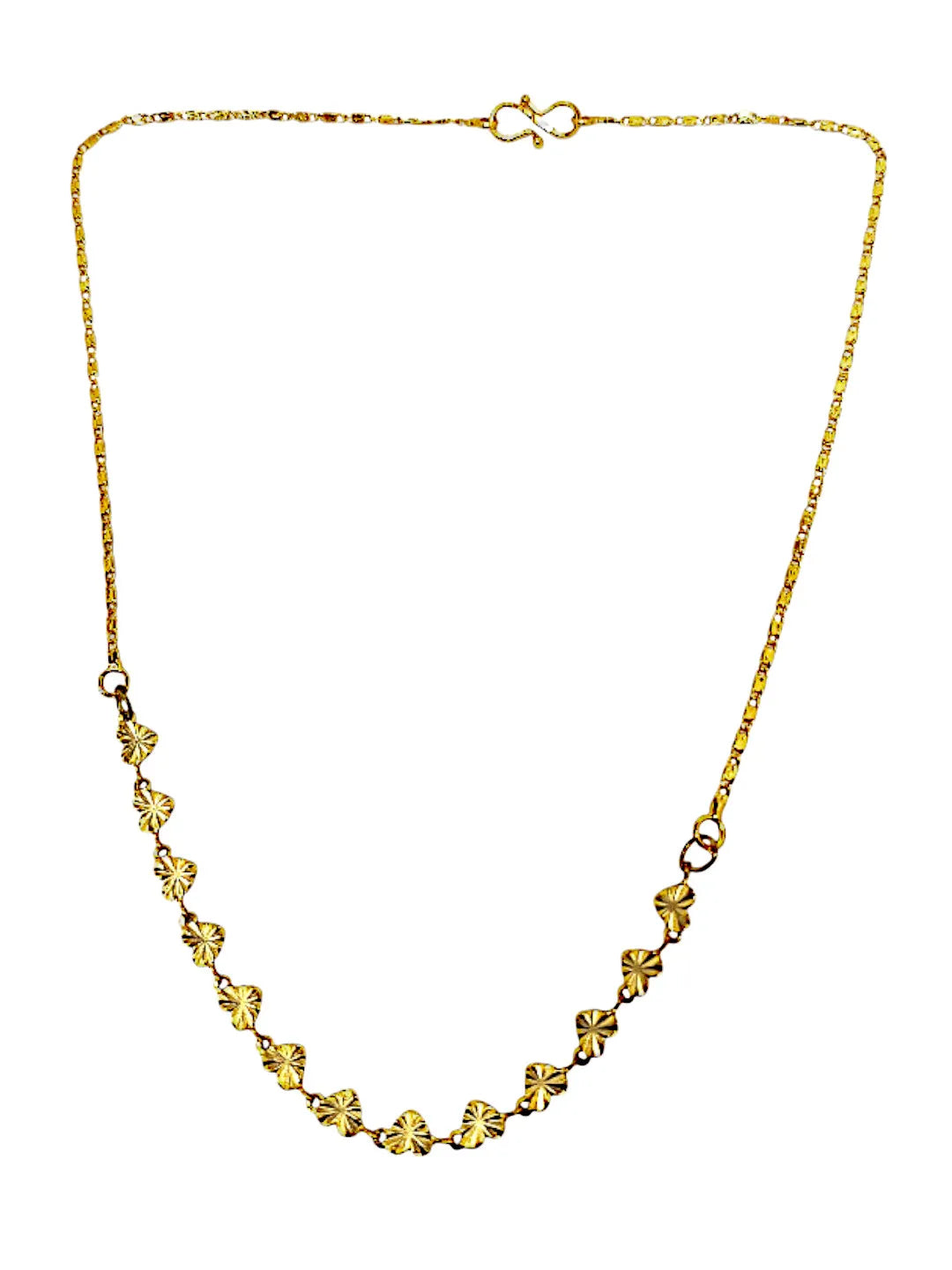 Set Of 4 Gold Plated Necklace