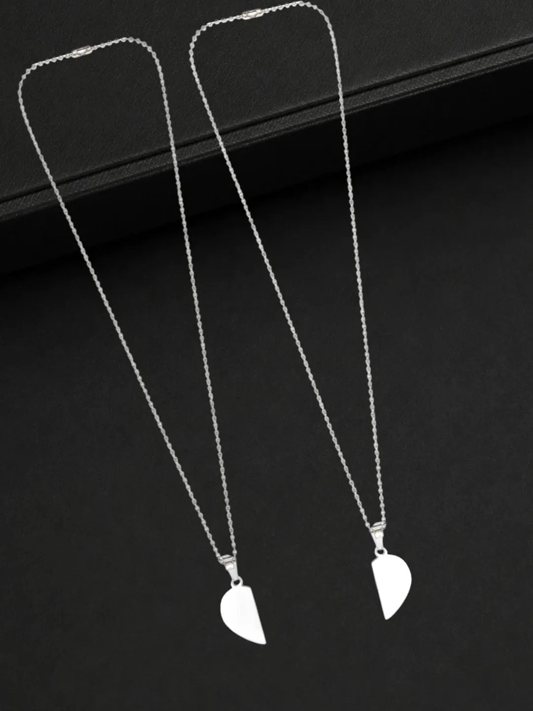 Silver Plated Stylish Set Of 3 Men Combo Chain