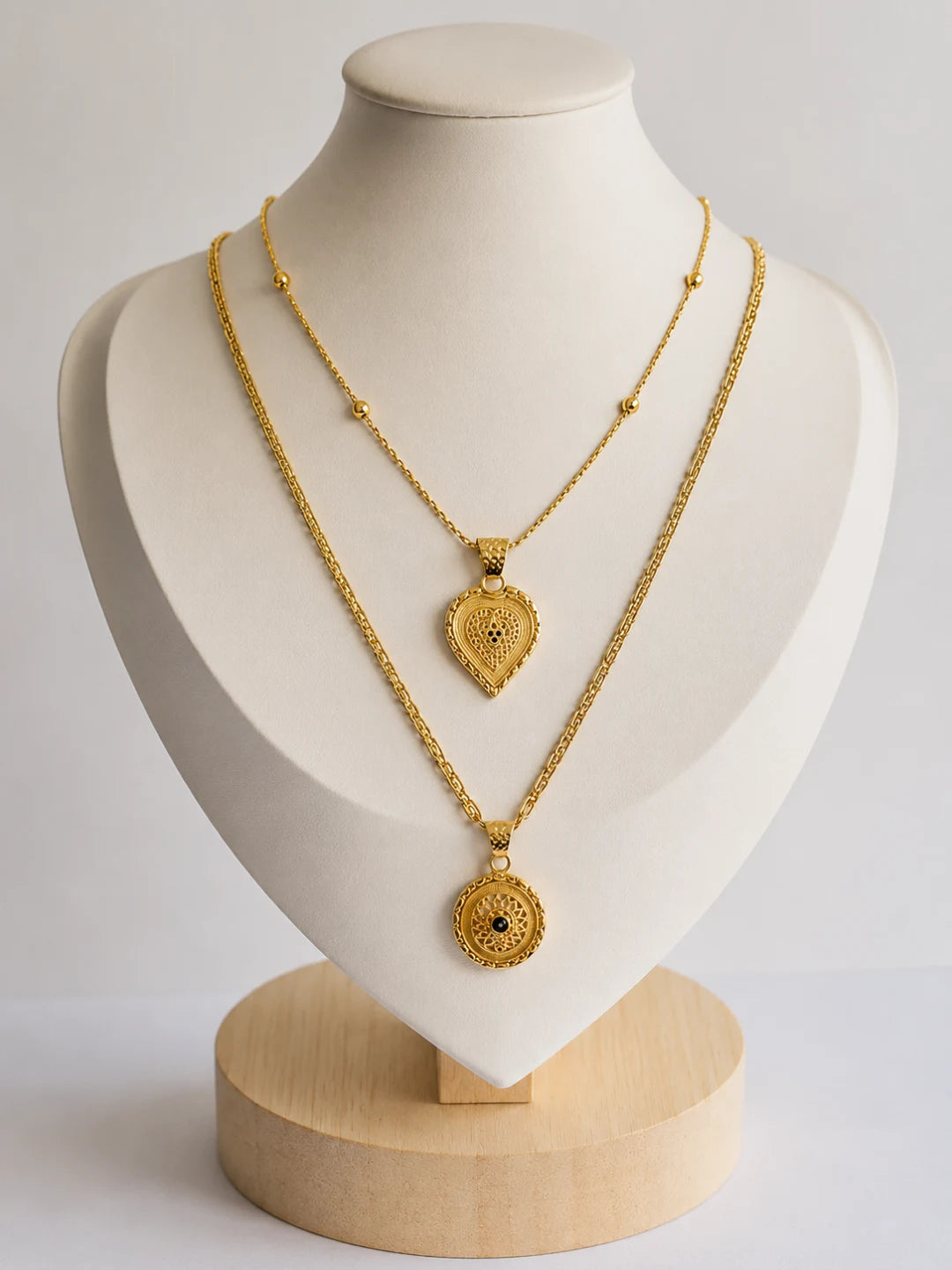 Antique Ethnic Daily Wear Traditional Pendant Chain Combo
