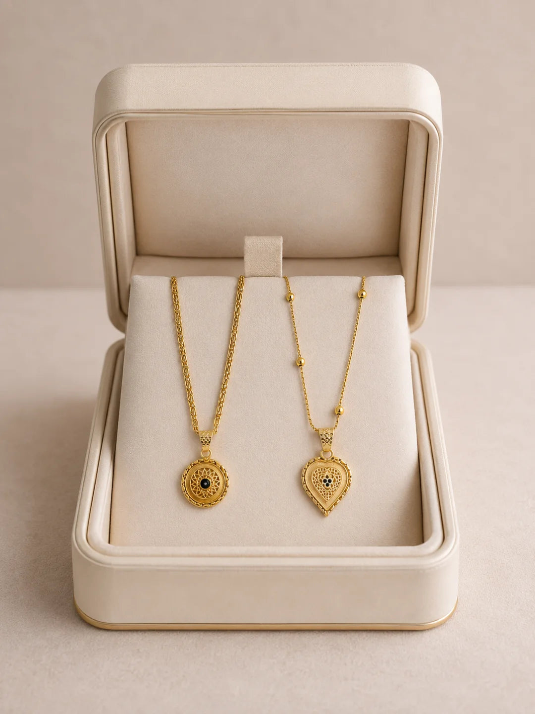 Antique Ethnic Daily Wear Traditional Pendant Chain Combo