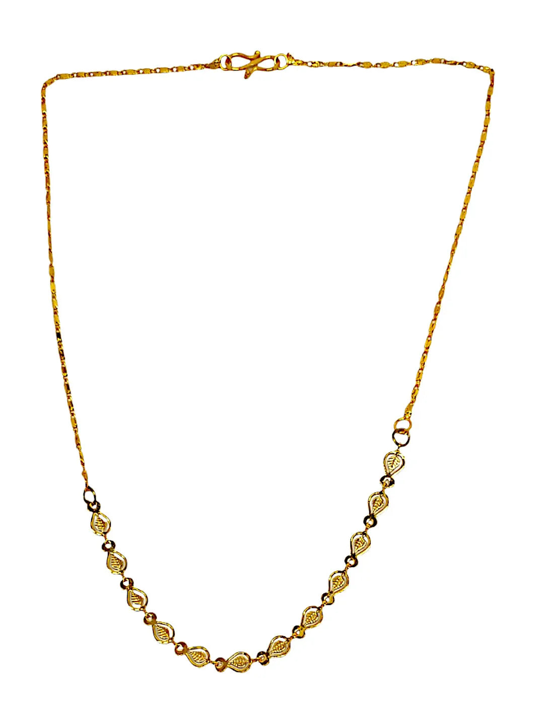 Set Of 4 Gold Plated Necklaces