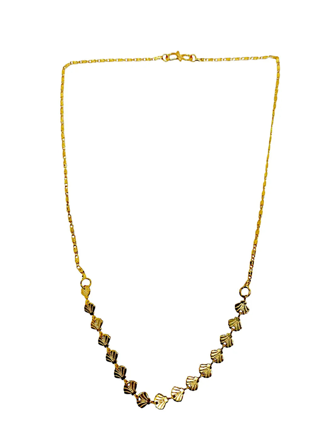 Set Of 4 Gold Plated Necklaces