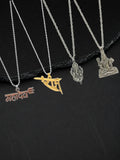 Silver Plated Religious Set Of 4 Mens Combo Chain