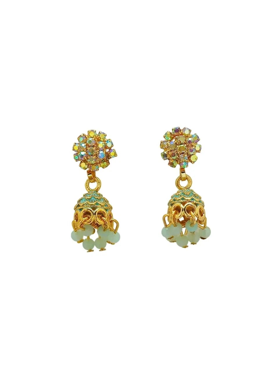 Set Of 2 Floral Jhumkas Earrings
