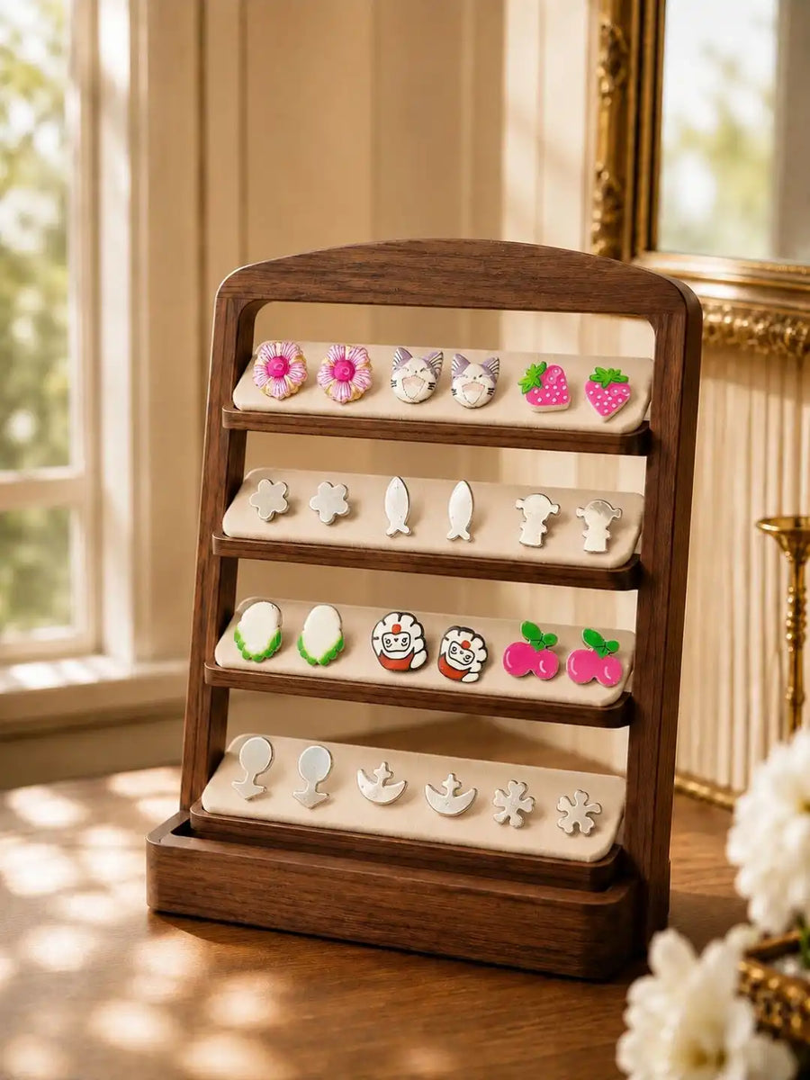 Set of 12 Fashion Stud Combo Earrings For Women and Girls
