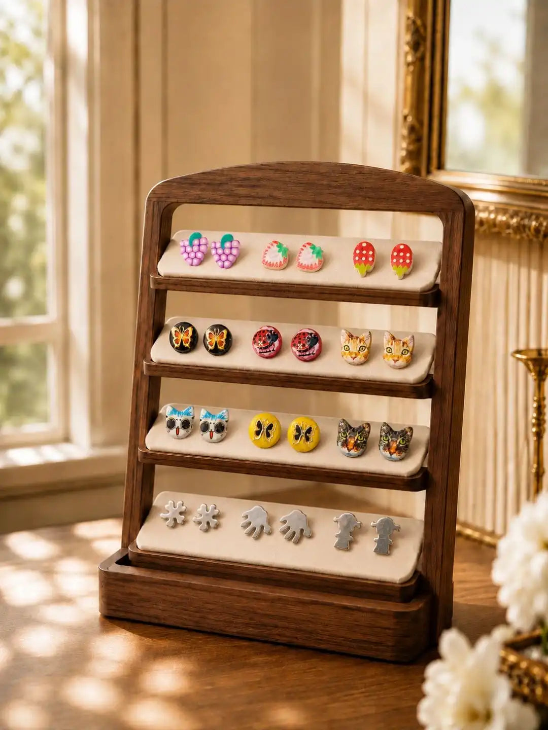 Set of 12 Fancy Stud Combo Earrings For Women and Girls