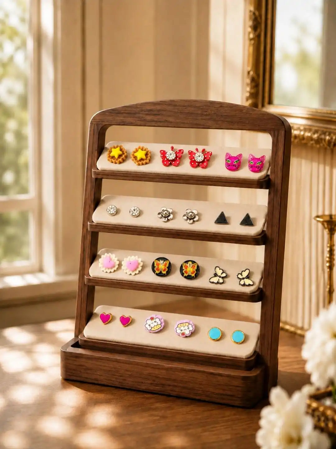 Set of 12 Fashion Stud Earrings For Women and Girls