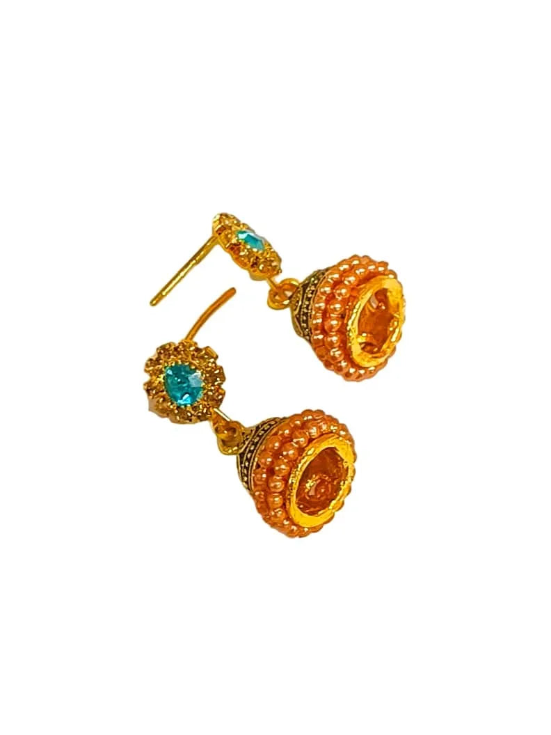 Set of 2 Ethnic Jhumka Earrings