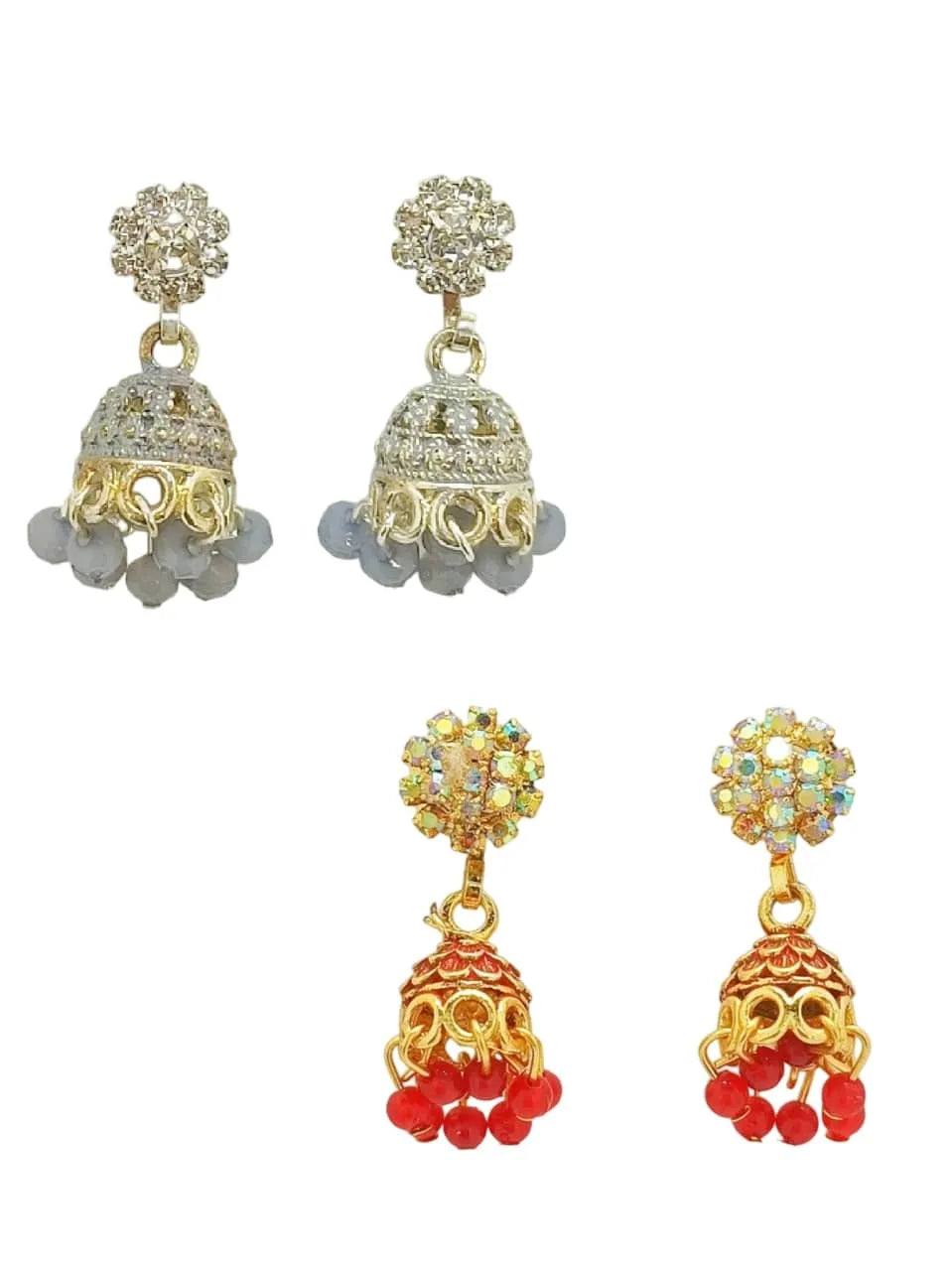 Set of 2 Festive Circular Jhumkas Earrings