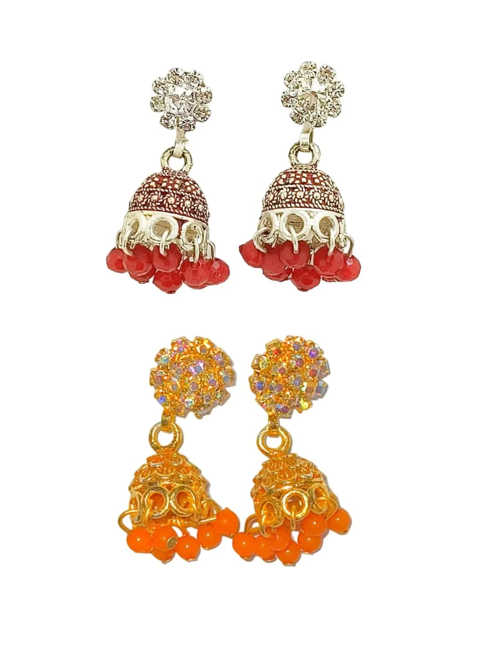 Contemporary Ornate Studs Earrings