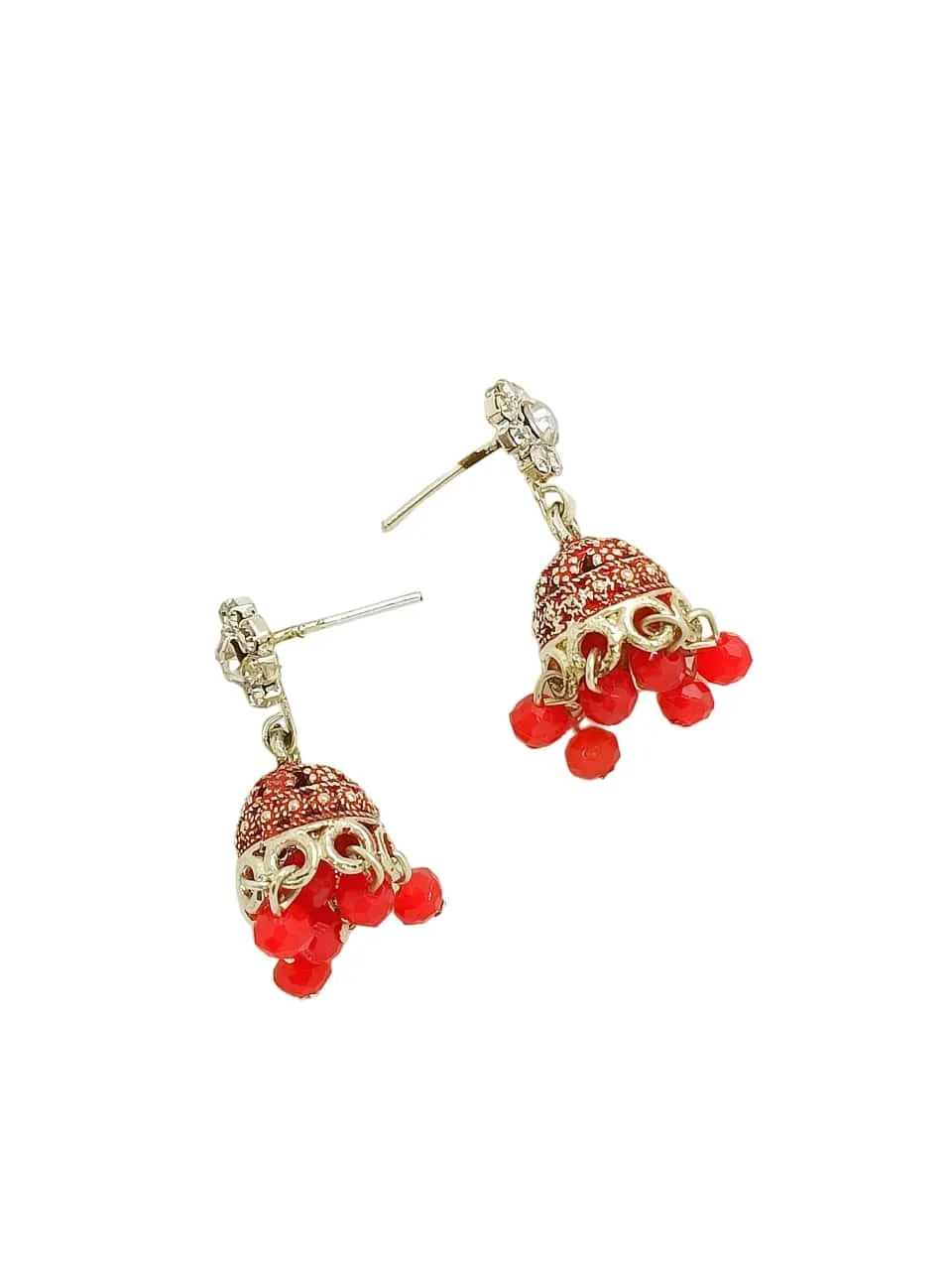 Contemporary Ornate Studs Earrings
