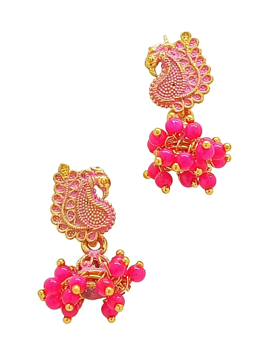 Set of 3 Color Dome Shaped Jhumkas Earrings