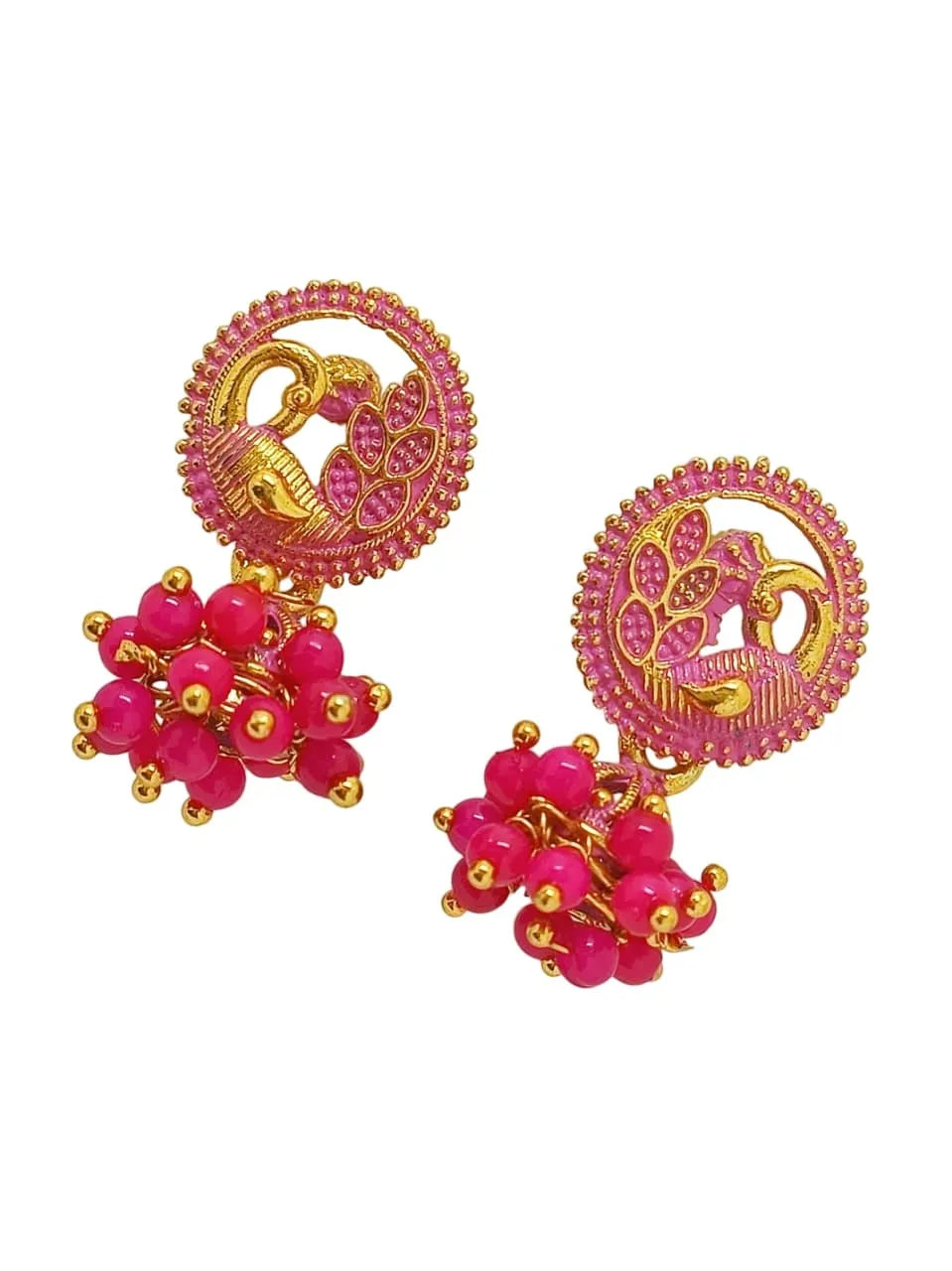 Set of 2 Circular Vintage Jhumka Earrings