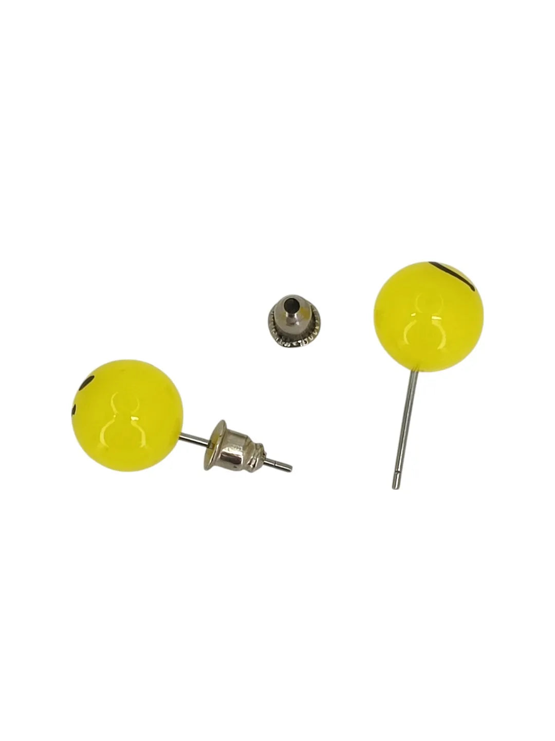 Set Of 3 Silver Plated Stud Earrings