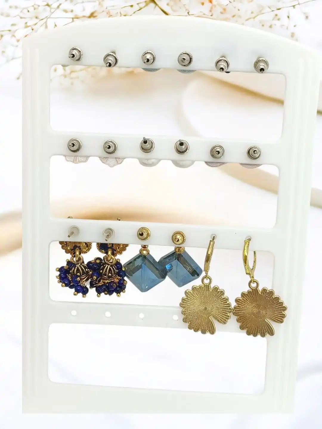 Set of 6 Diverse Combo Stud & Drop Earrings Assortment