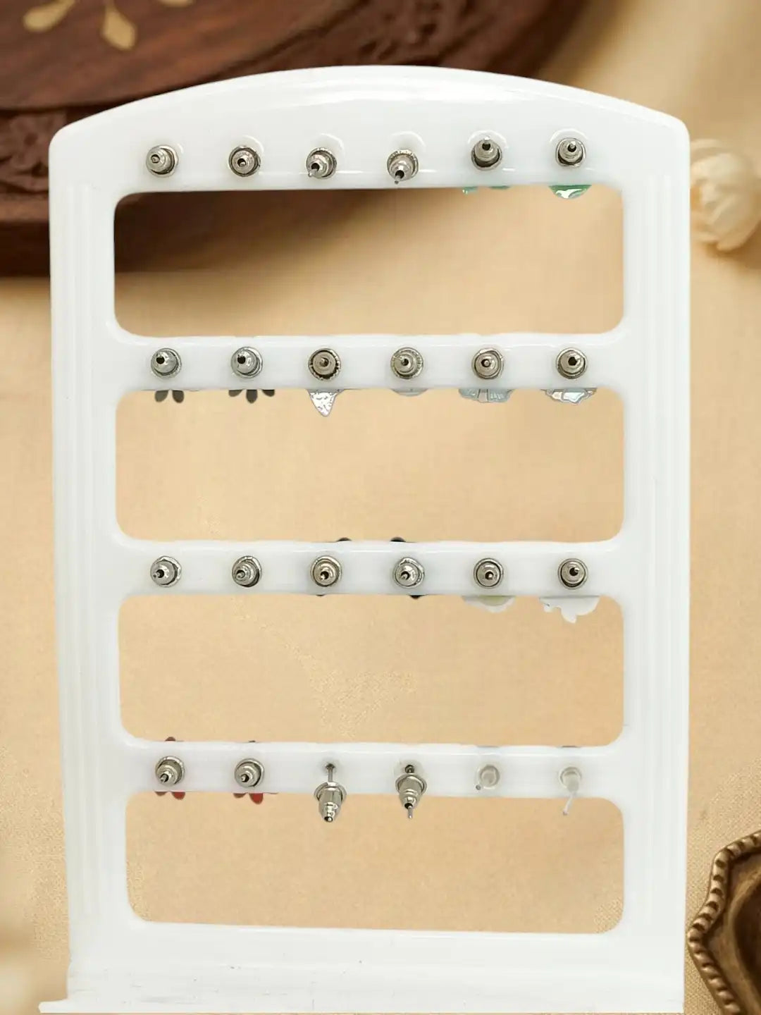 Set of 12 Pair Fancy Combo Stud Earrings