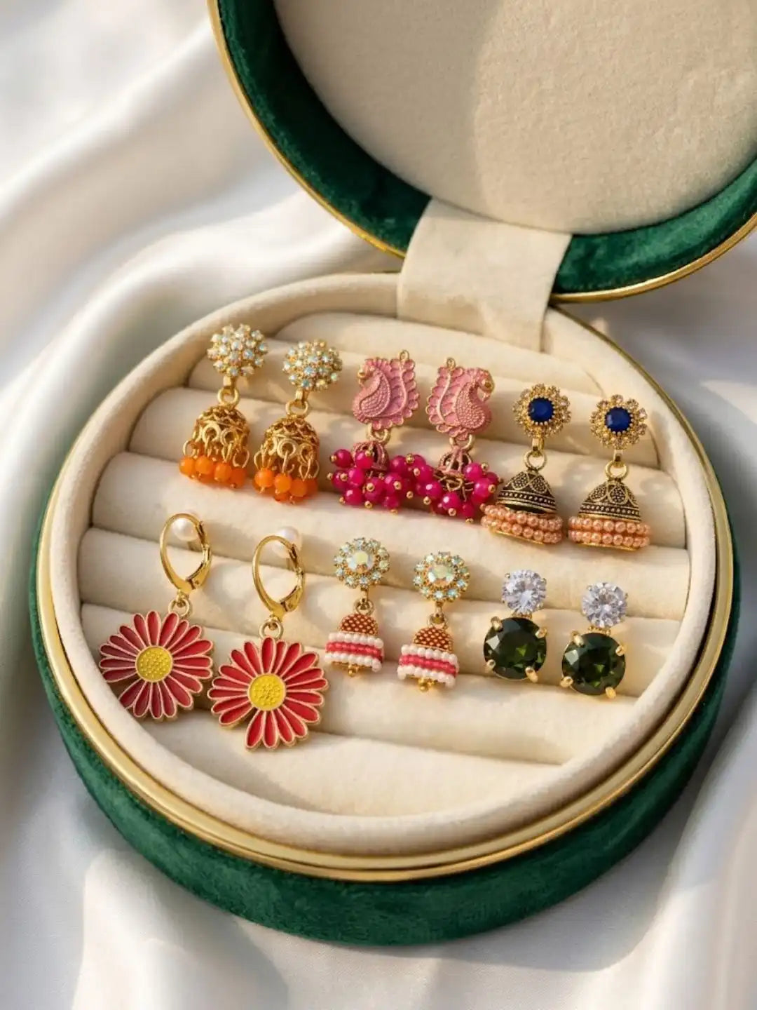 Set of 6 Ethnic & Contemporary Drop Earrings Assortment