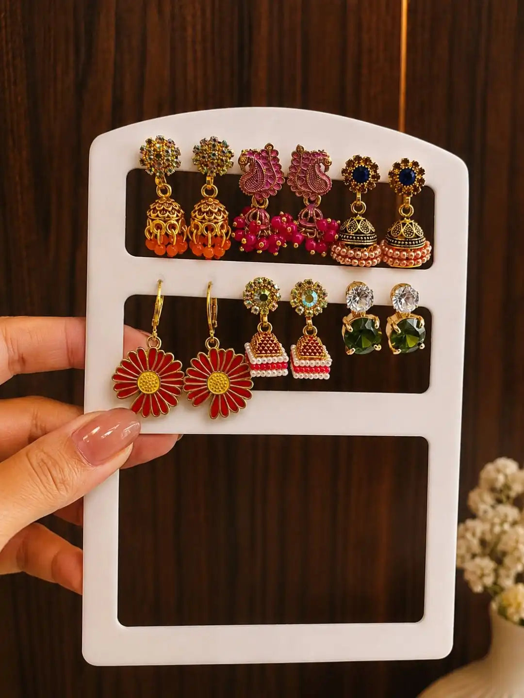 Set of 6 Ethnic & Contemporary Drop Earrings Assortment