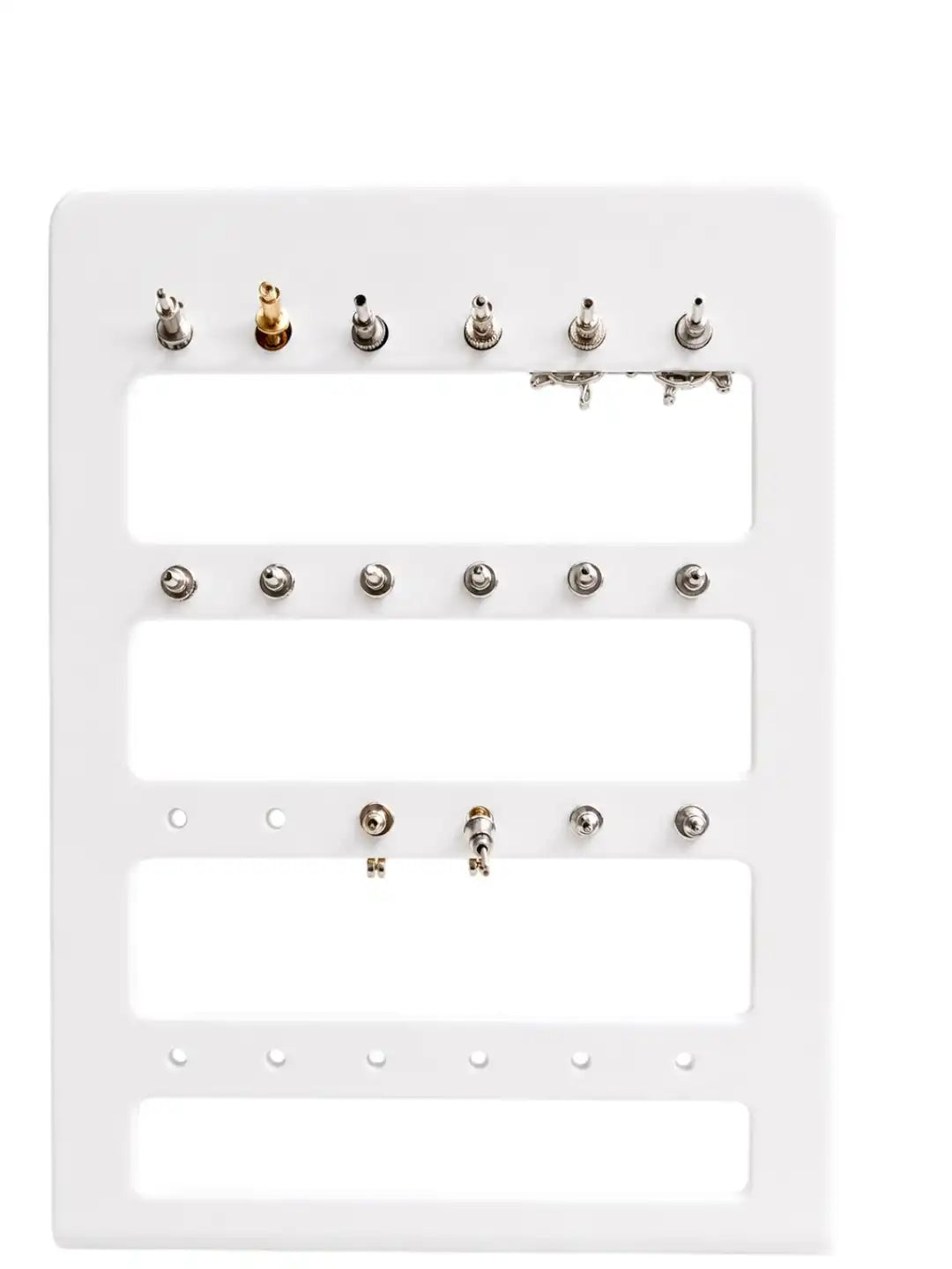 Set Of 6 Fancy & Hoop Stud Combo Earrings