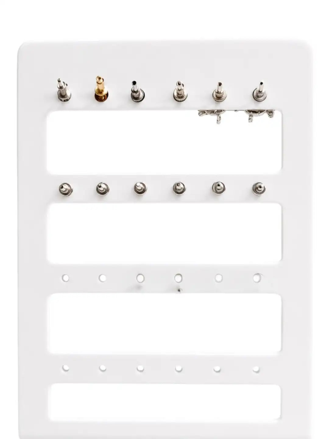 Set of 6 Oxidised Silver Stud Combo Earrings
