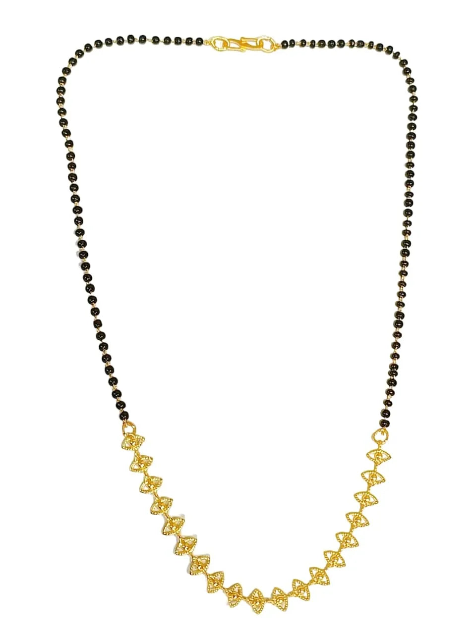 Set of 3 Gold Plated Artificial Beads Mangalsutra