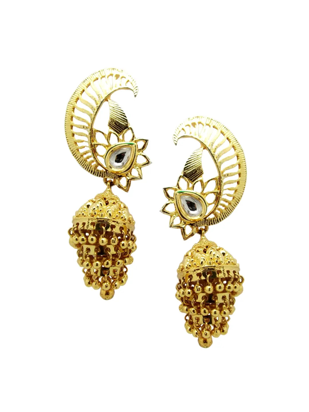 Gold Plated Filigree Earrings