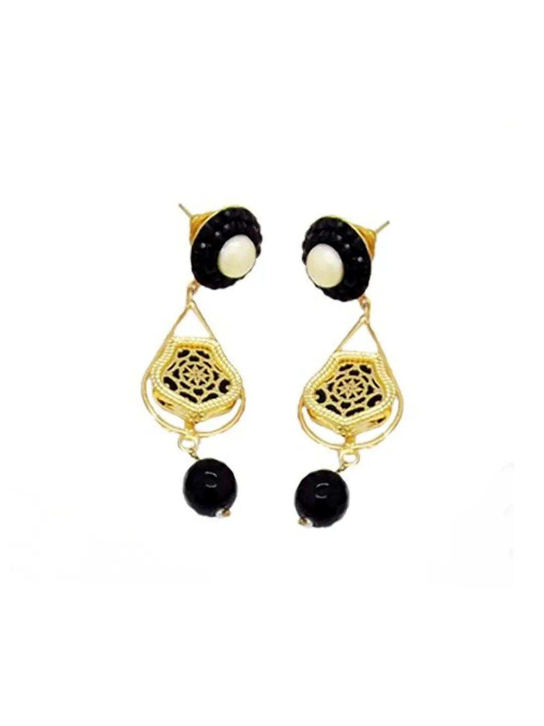 Black Beaded Necklace Set