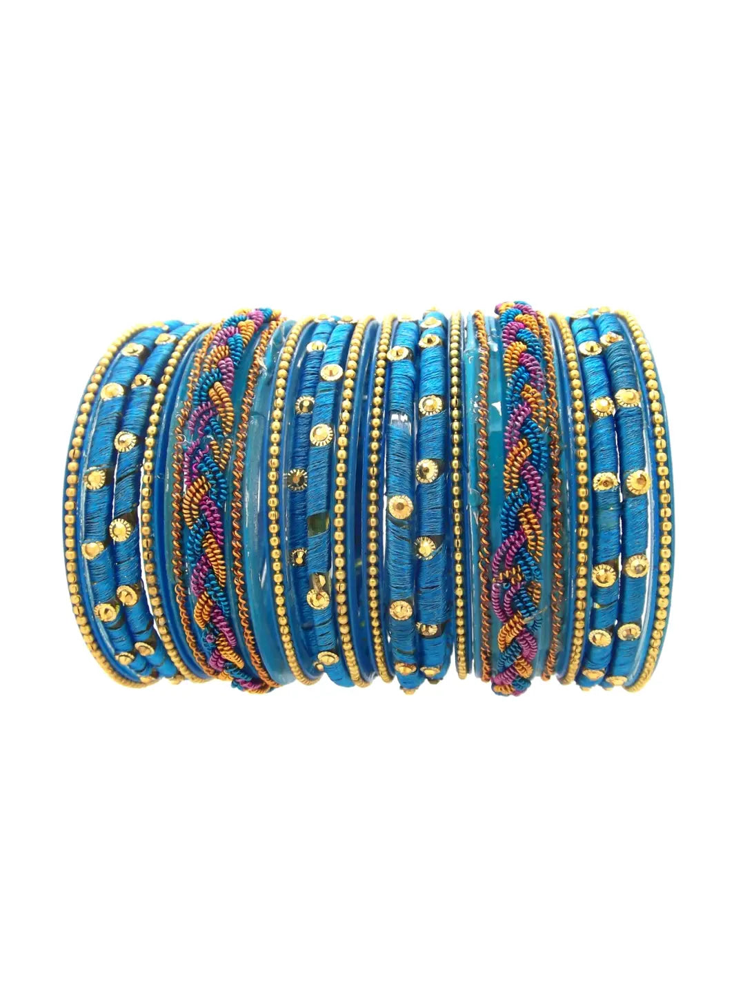 Blue Bangle Chuda Set
