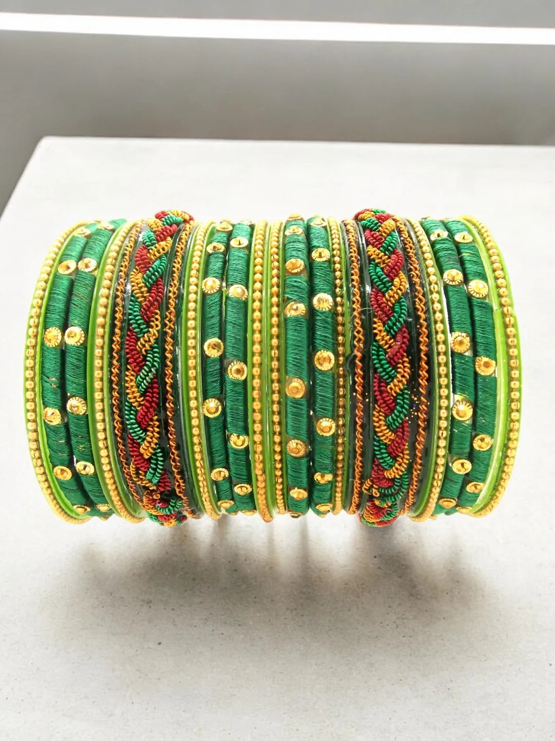 Green Bangle Chuda Set