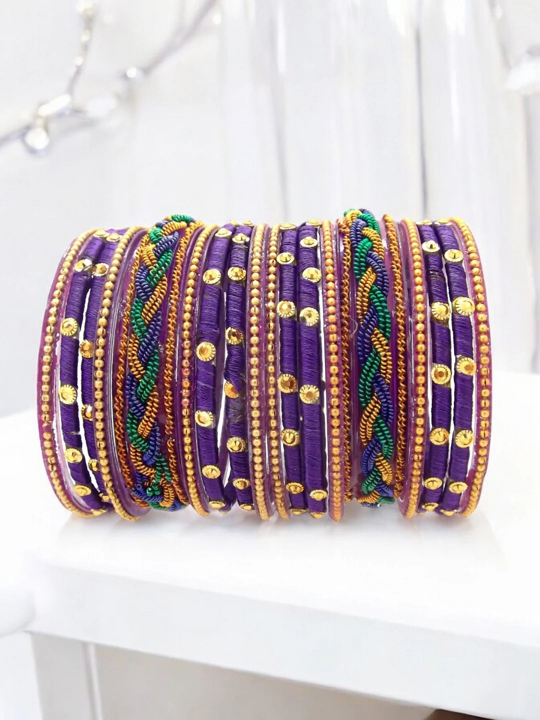 Purple Bangle Chuda Set