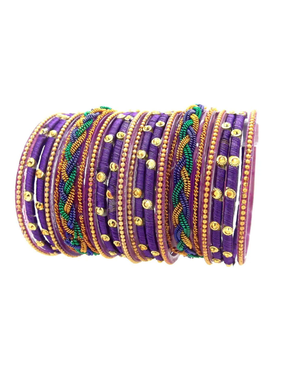 Purple Bangle Chuda Set