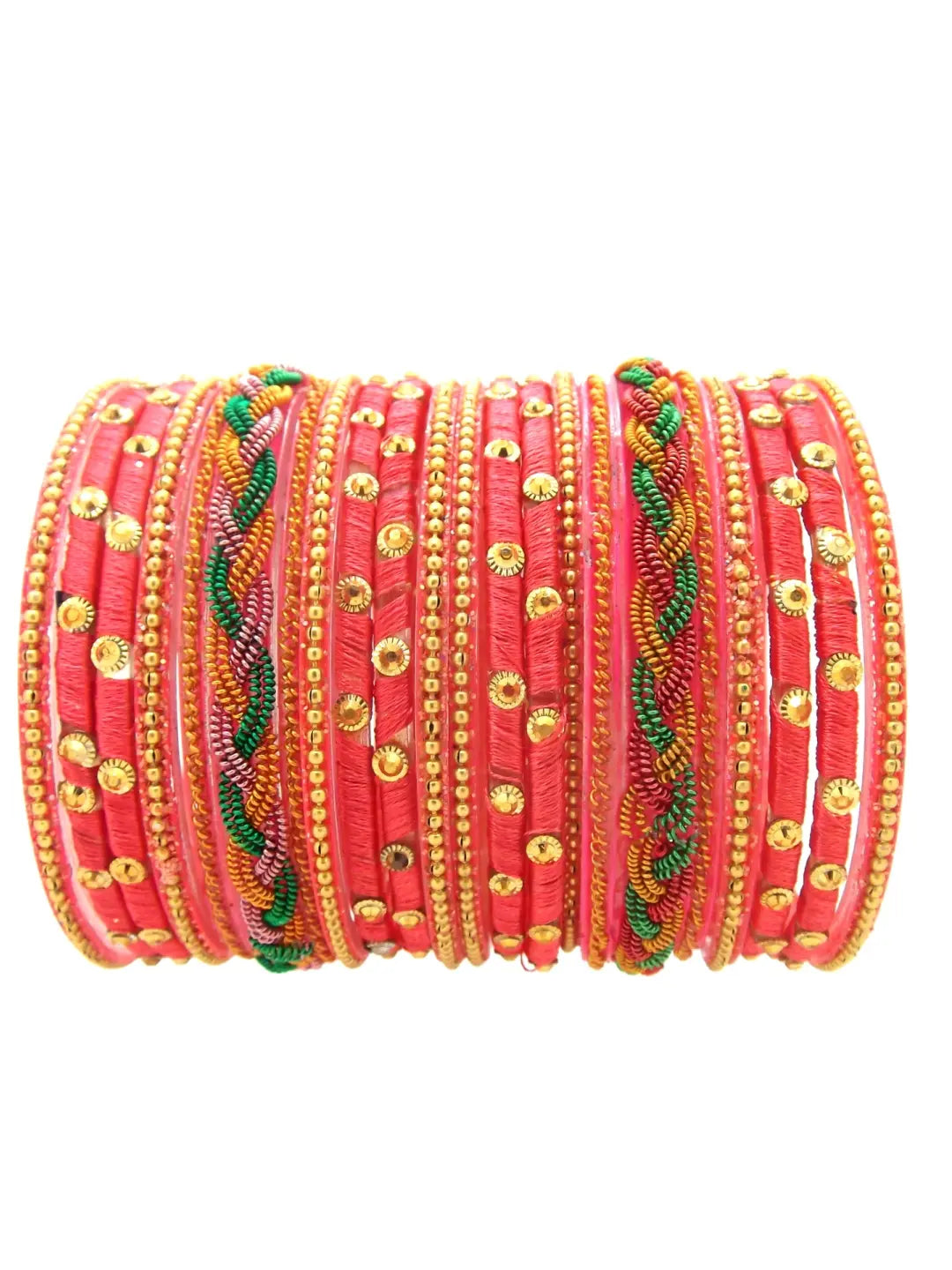 Pink Bangle Chuda Set