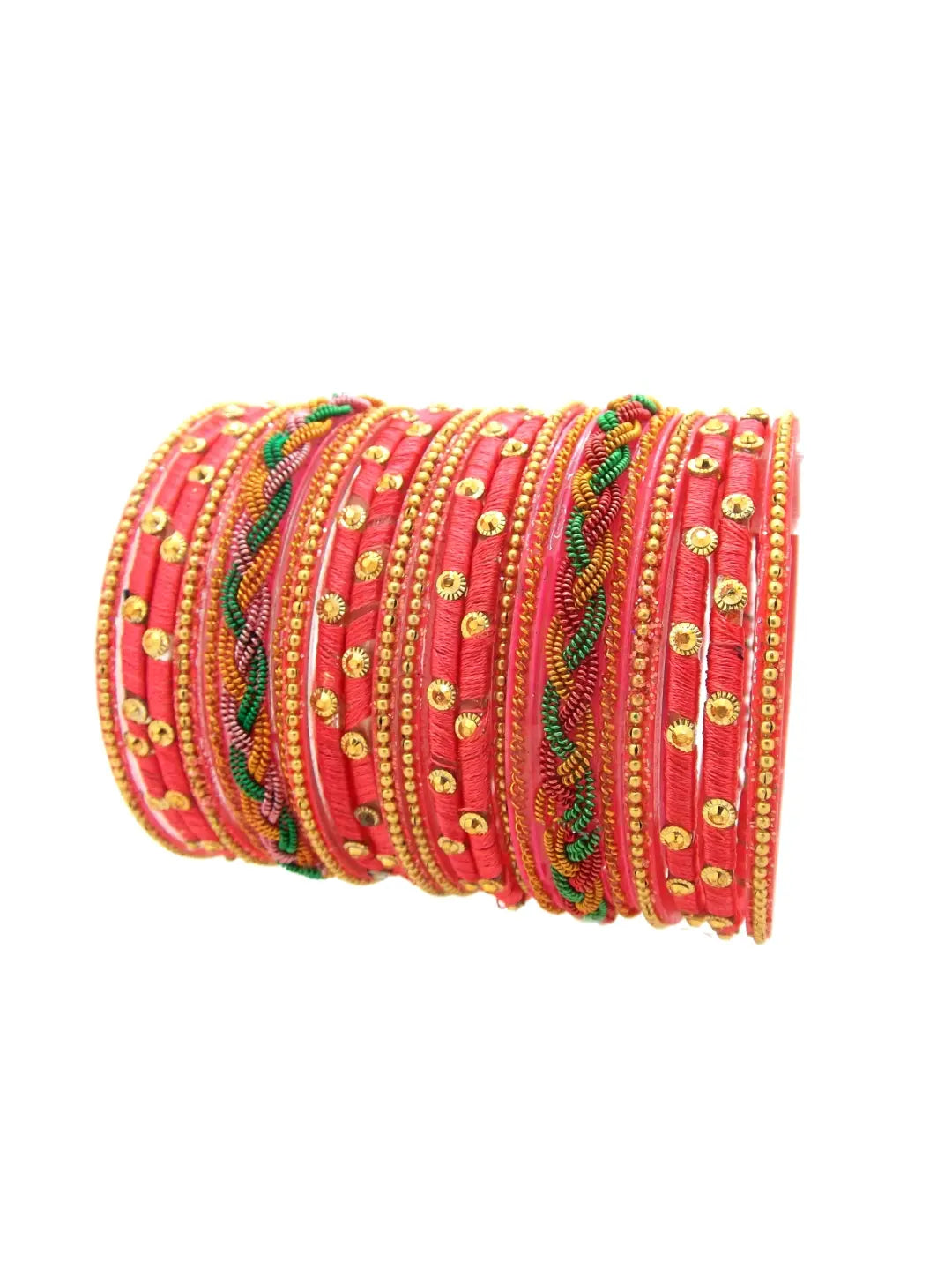 Pink Bangle Chuda Set