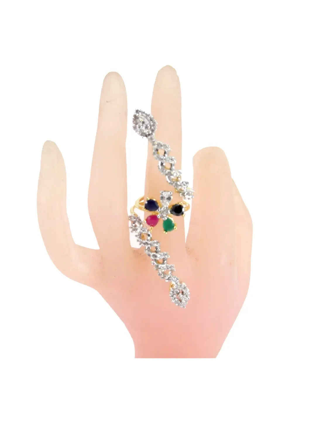 CZ Sparkle Floral Ring