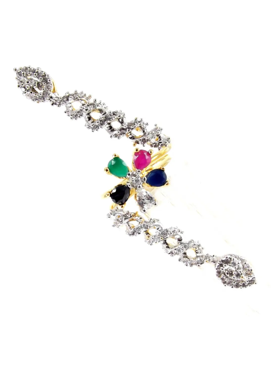 CZ Sparkle Floral Ring