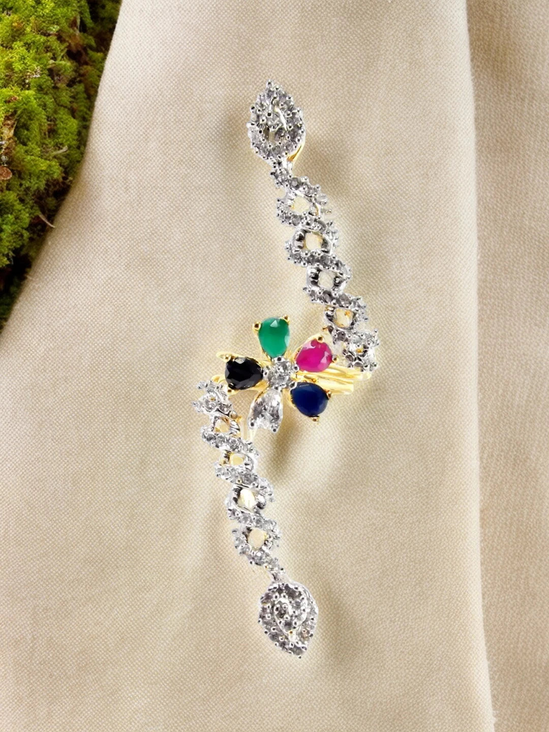 CZ Sparkle Floral Ring