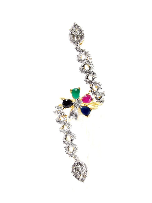 CZ Sparkle Floral Ring