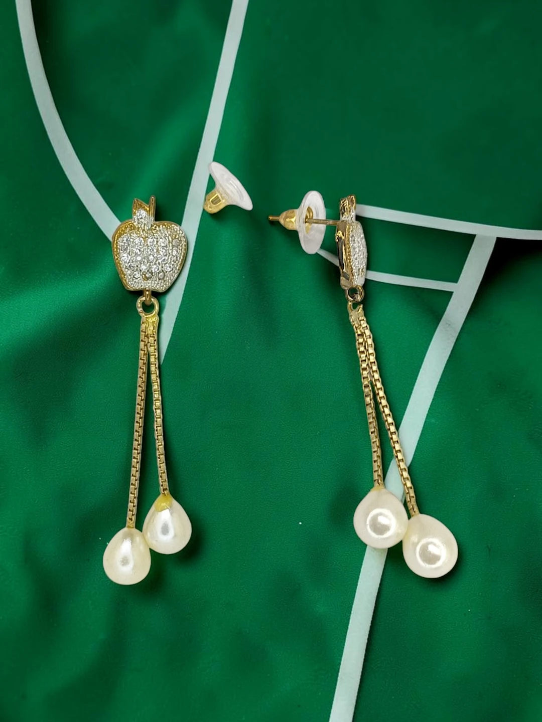 Set Of 2 Gold-Plated Cubic zircon Mangalsutra Set For Women