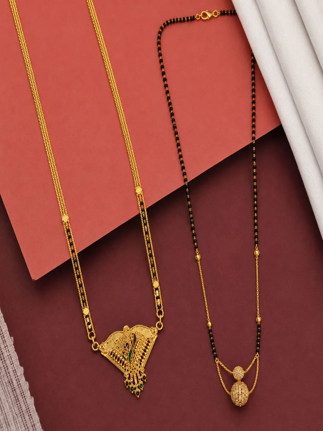 Set Of 2 Mangalsutra Ethnic and Modern Design For Women