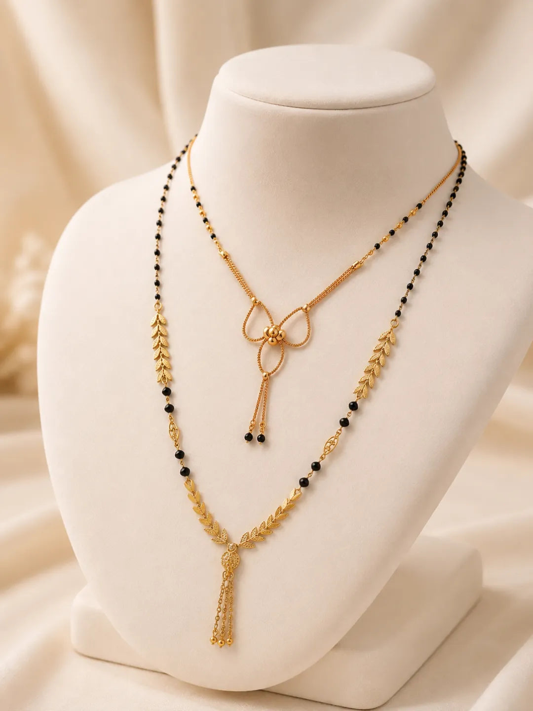Set Of 2 Chain With S-Hook Mangalsutra For Women