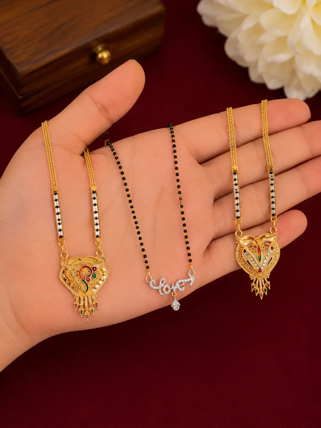 Set Of 3 Exquisite Mangalsutra For Women