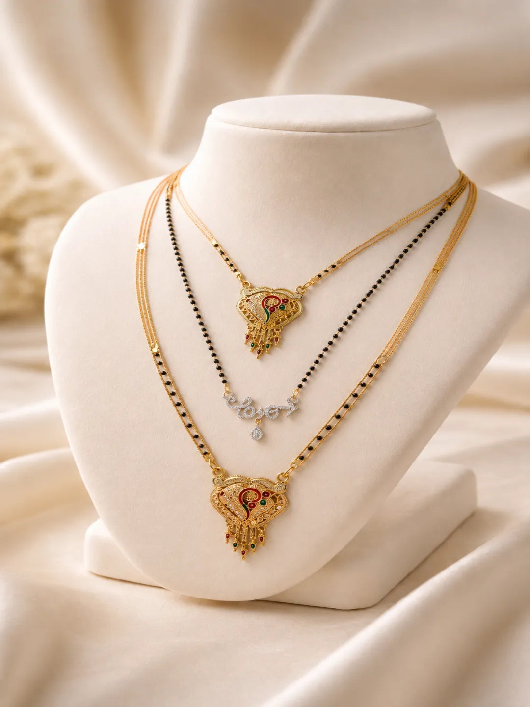 Set Of 3 Exquisite Mangalsutra For Women