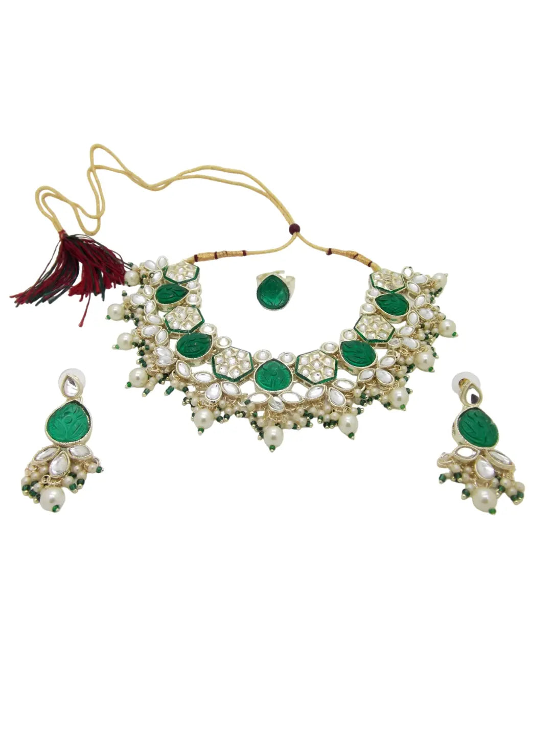 Green Stone Jewellery Set