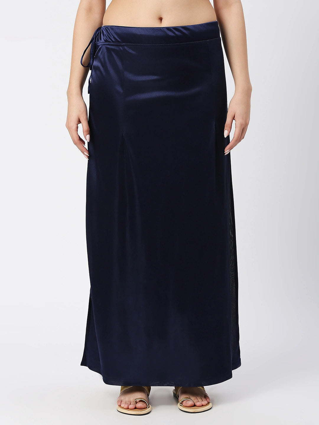 Navy Blue Satin Petticoat