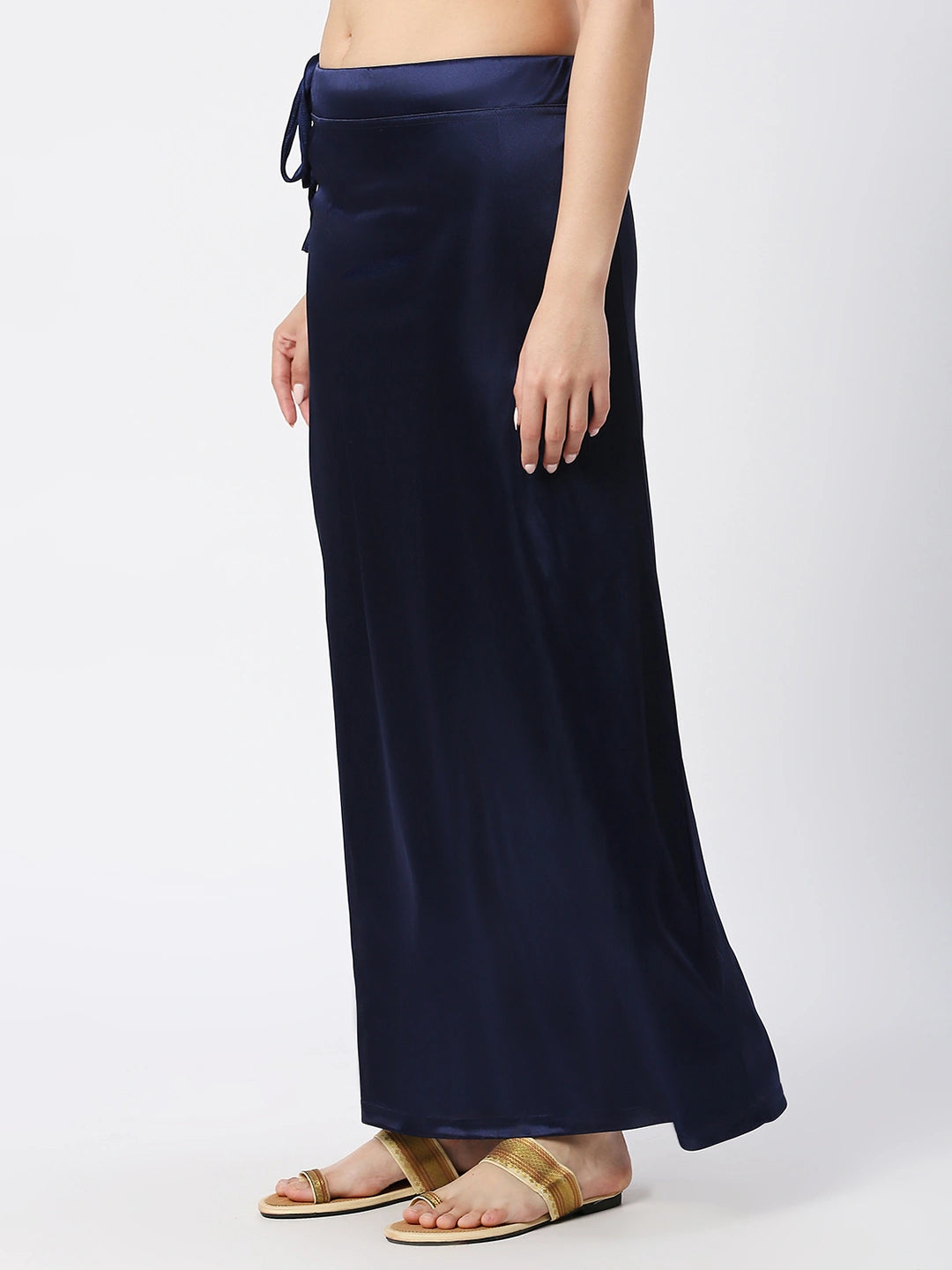 Navy Blue Satin Petticoat