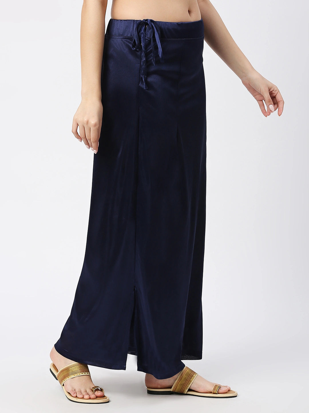 Navy Blue Satin Petticoat