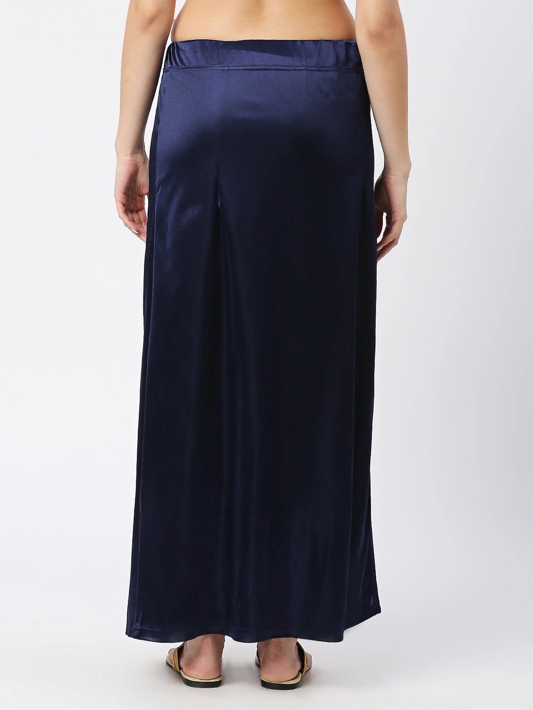 Navy Blue Satin Petticoat